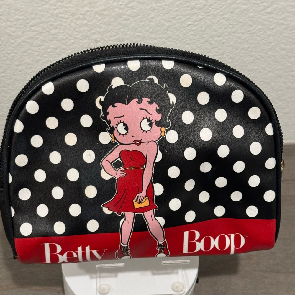 Betty Boop Polka Dot Cosmetic Bag